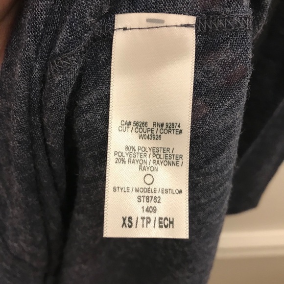 NWT Splendid Cozy Melange Jersey Top XS blue - Picture 10 of 11